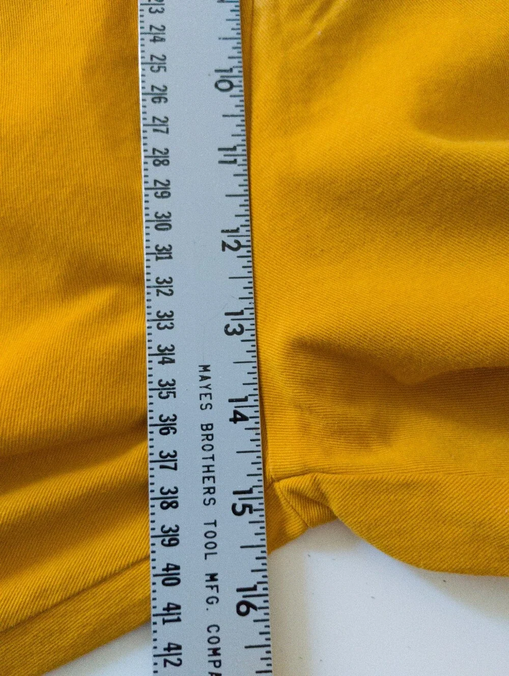 Big Bud Press Mustard Heavyweight Pleated Trousers Pants XL Cotton - Picture 7 of 10